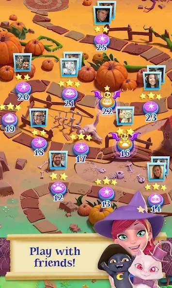 Bubble Witch 2 Saga (Бабл Витч 2 Сага) [МОД: Деньги, Монеты и Меню MOD] Screenshot 4