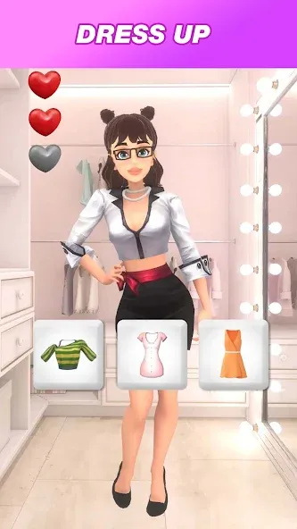 Become an Office Queen (Станьте королевой офиса) [МОД: Все открыто, Дополнительные деньги и Меню MOD] Screenshot 3