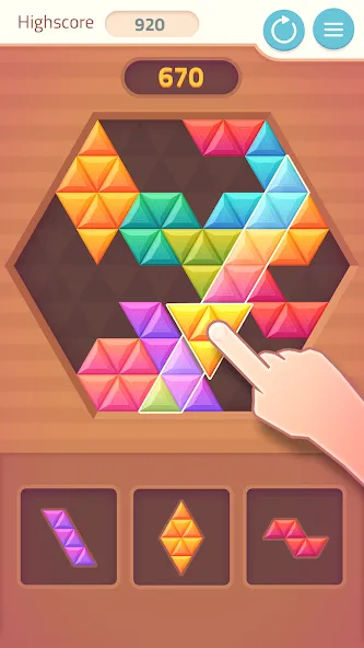 Triangles & Blocks (Полиблок) [МОД: Меню, Бесконечные монеты и Открытые уровни] Screenshot 2