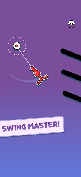 Stickman Hook [МОД: Меню, Бесконечные монеты и Открытые уровни] Screenshot 3