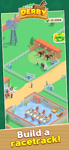 Idle Derby Tycoon (Айдл Дерби Тайкун) [МОД: Бесконечные деньги, Монеты и Мега MOD] Screenshot 1