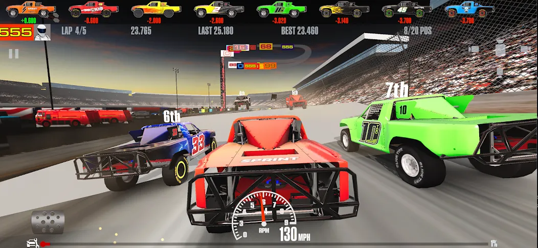 Stock Car Racing (ток Кар Гонки) [МОД: Много монет, Открытые уровни и Мега MOD] Screenshot 5