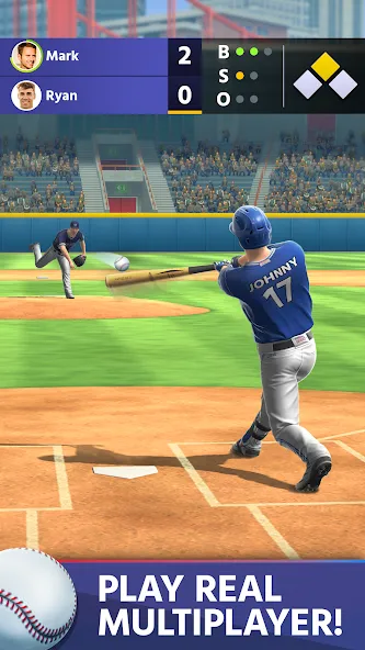 Baseball: Home Run Sports Game (Бейсбол) [МОД: Деньги, Монеты и Меню MOD] Screenshot 1