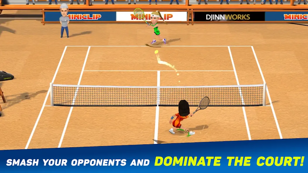 Mini Tennis: Perfect Smash (Мини Теннис) [МОД: Деньги, Монеты и Меню MOD] Screenshot 2