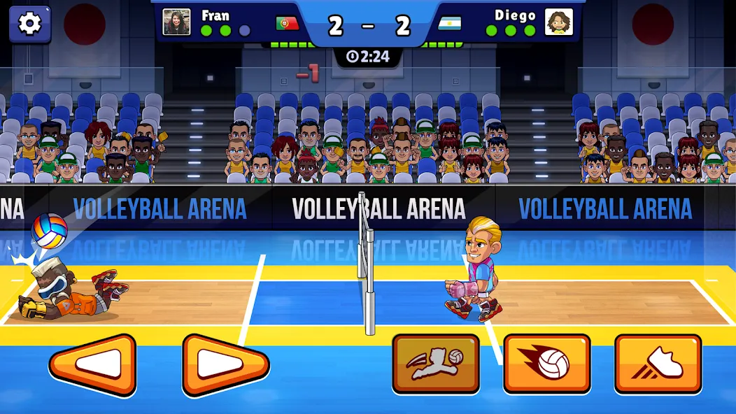 Volleyball Arena: Spike Hard (Волейбольная арена) [МОД: Много денег, Монет и Все открыто] Screenshot 1