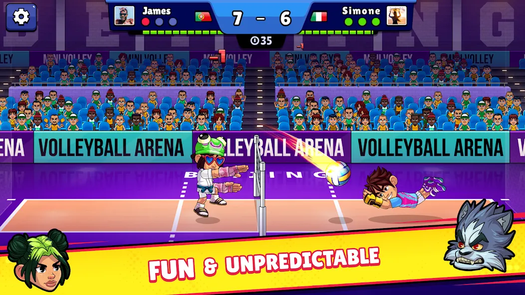 Volleyball Arena: Spike Hard (Волейбольная арена) [МОД: Много денег, Монет и Все открыто] Screenshot 2