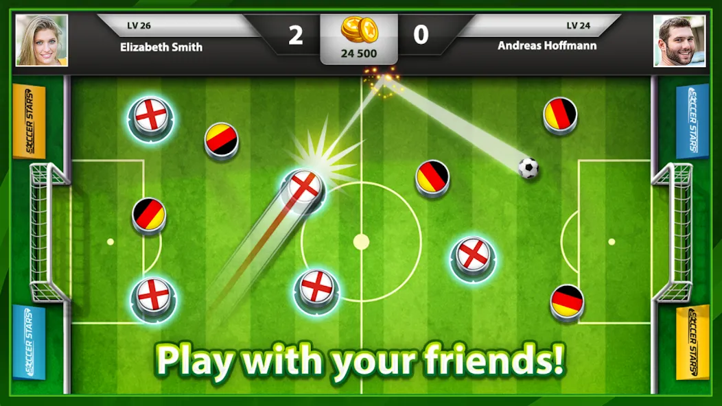 Soccer Stars: Football Games (ок Старс) [МОД: Все открыто, Дополнительные деньги и Меню MOD] Screenshot 1