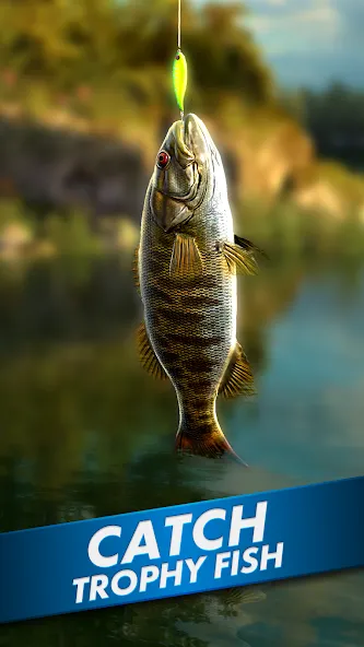 Ultimate Fishing! Fish Game [МОД: Все открыто, Дополнительные деньги и Меню MOD] Screenshot 1
