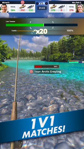 Ultimate Fishing! Fish Game [МОД: Все открыто, Дополнительные деньги и Меню MOD] Screenshot 2