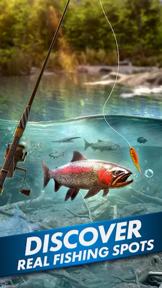 Ultimate Fishing! Fish Game [МОД: Все открыто, Дополнительные деньги и Меню MOD] Screenshot 3