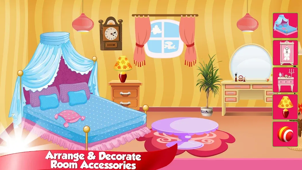 Girl Doll House Design & Clean [МОД: Много монет, Открытые уровни и Мега MOD] Screenshot 4