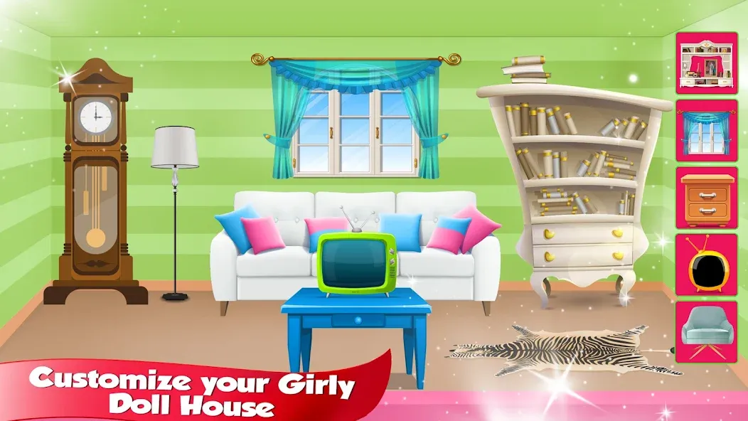 Girl Doll House Design & Clean [МОД: Много монет, Открытые уровни и Мега MOD] Screenshot 5