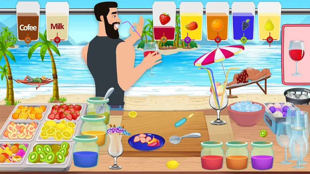 Boba cocktail:DIY recipe games [МОД: Бесконечные деньги, Монеты и Мега MOD] Screenshot 1