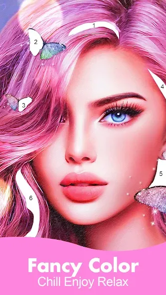 Fancy Color - Paint By Number (Фэнси Колор) [МОД: Много монет, Открытые уровни и Мега MOD] Screenshot 1