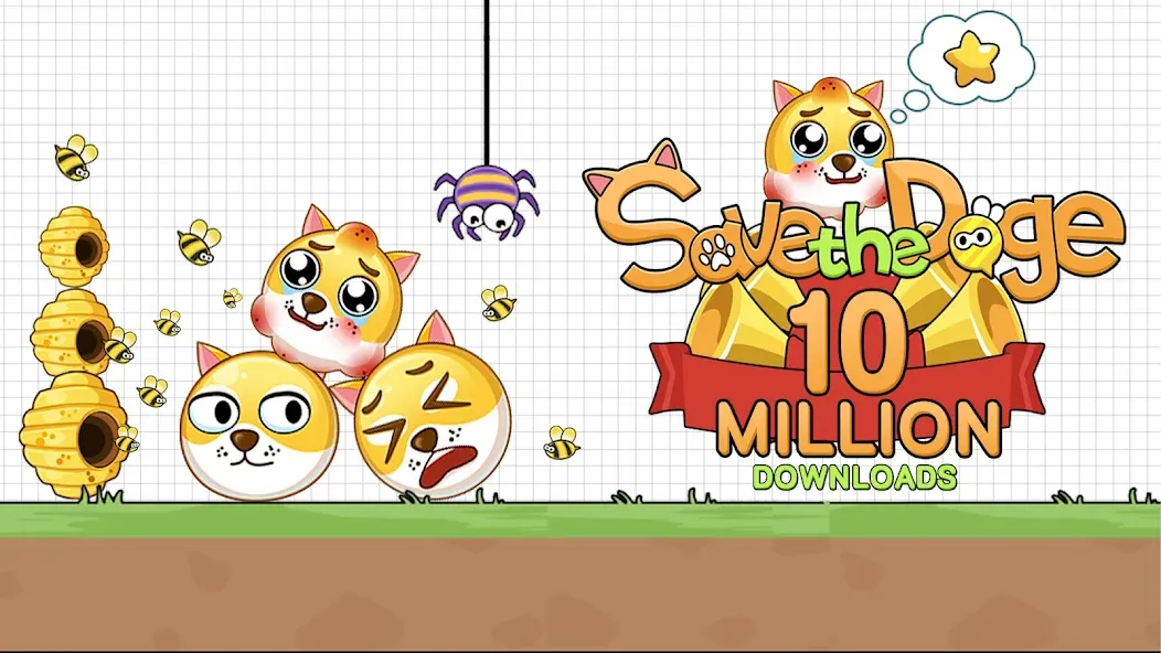 Save the Doge (Сэйв зе Доге) [МОД: Меню, Бесконечные монеты и Открытые уровни] Screenshot 1