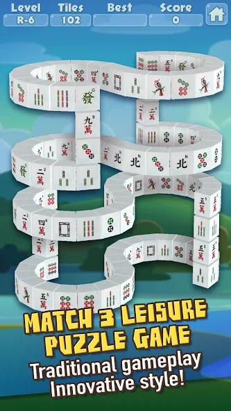 3D Mahjong Triple Tile Match (Маджонг Трипл Плит Матч) [МОД: Все открыто, Дополнительные деньги и Меню MOD] Screenshot 1