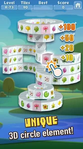 3D Mahjong Triple Tile Match (Маджонг Трипл Плит Матч) [МОД: Все открыто, Дополнительные деньги и Меню MOD] Screenshot 2
