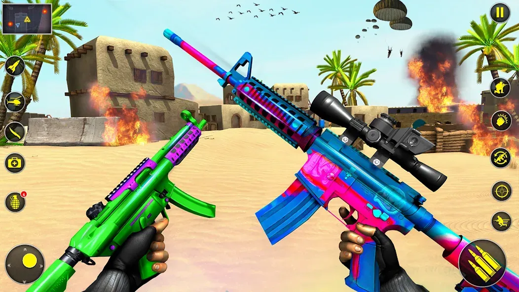 Fps Shooting Strike: Gun Games [МОД: Деньги, Монеты и Меню MOD] Screenshot 2