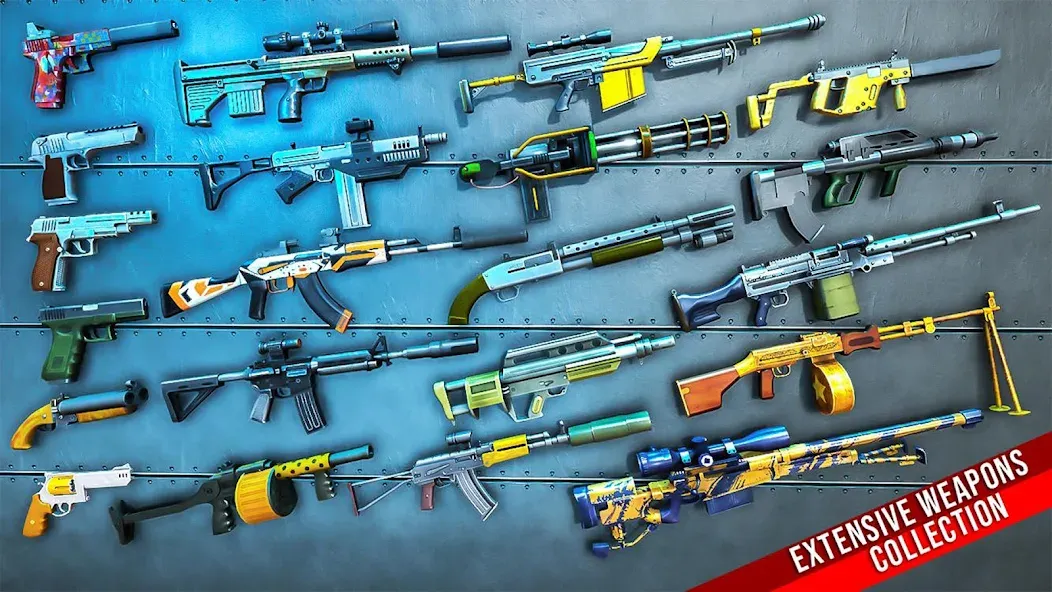Fps Shooting Strike: Gun Games [МОД: Деньги, Монеты и Меню MOD] Screenshot 4