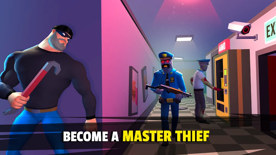 Robbery Madness 2:Stealth game (Робери Маднесс 2) [МОД: Много монет, Открытые уровни и Мега MOD] Screenshot 1