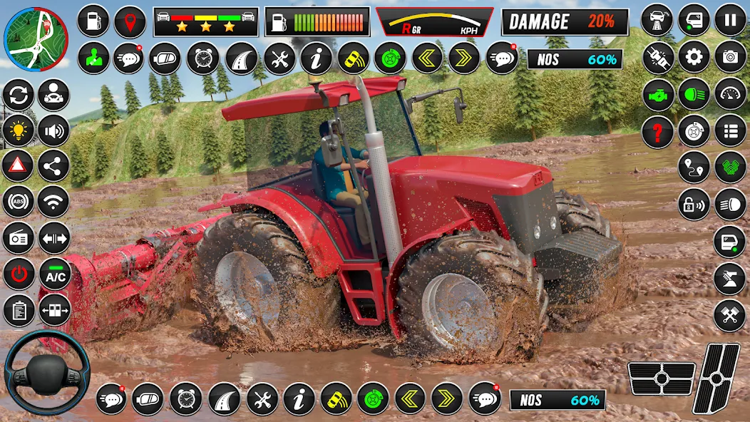 Indian Tractor Games Simulator [МОД: Меню, Бесконечные монеты и Открытые уровни] Screenshot 1