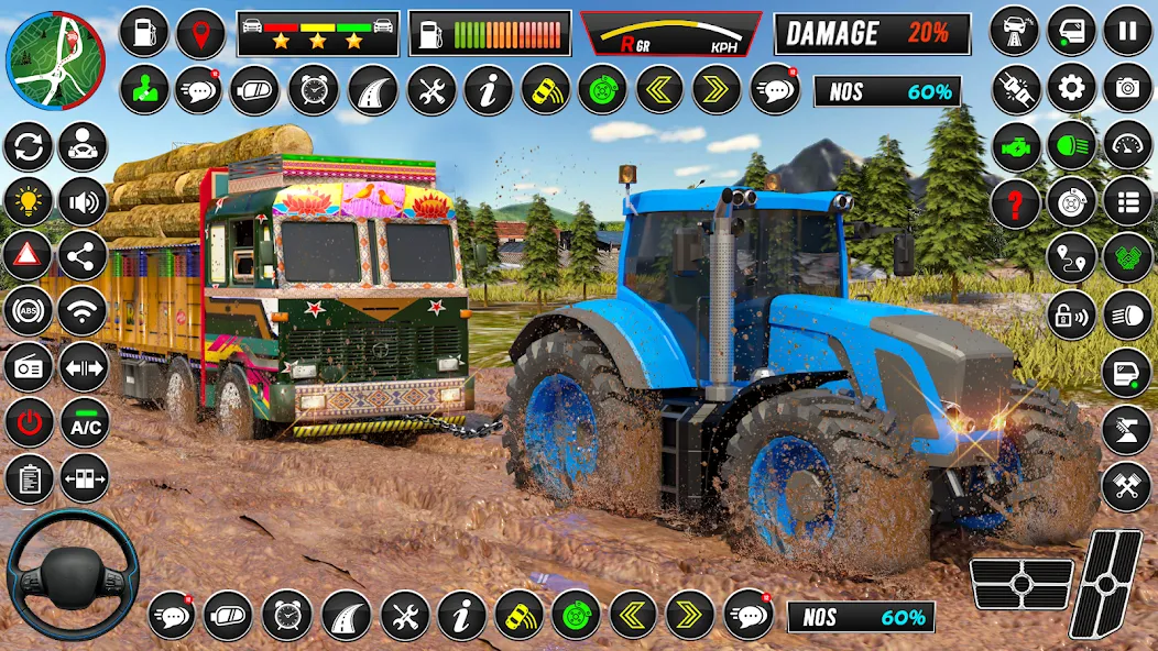 Indian Tractor Games Simulator [МОД: Меню, Бесконечные монеты и Открытые уровни] Screenshot 2