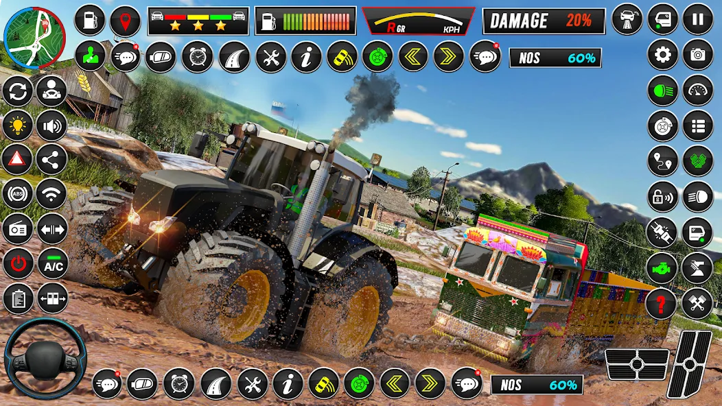 Indian Tractor Games Simulator [МОД: Меню, Бесконечные монеты и Открытые уровни] Screenshot 3