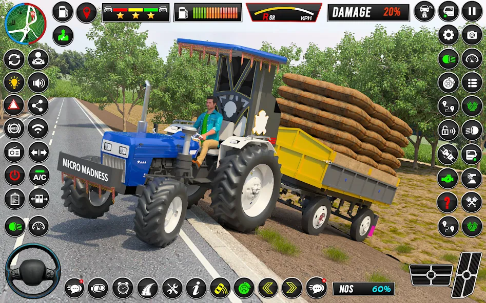 Indian Tractor Games Simulator [МОД: Меню, Бесконечные монеты и Открытые уровни] Screenshot 4