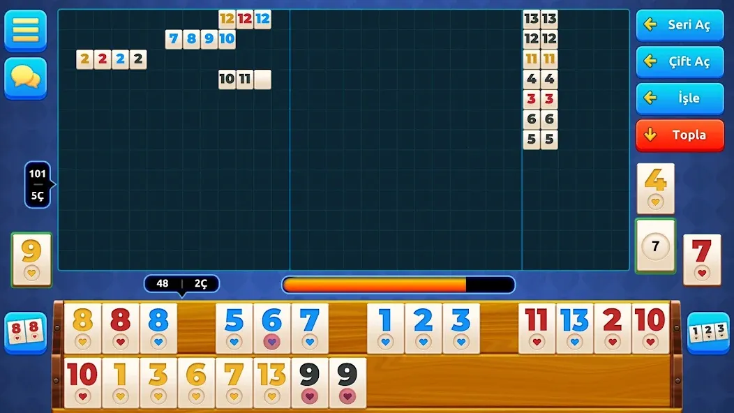 Mega 101 Okey - Çevrimiçi (Мега 101 Окей) [МОД: Деньги, Монеты и Меню MOD] Screenshot 5