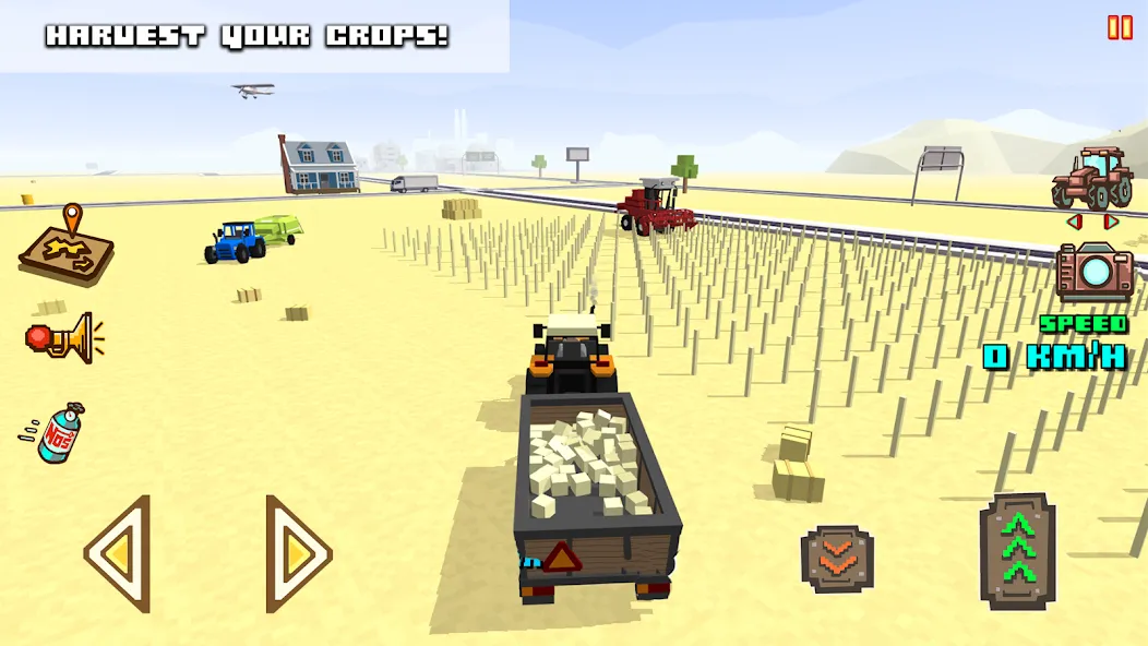 Blocky Farm Racing & Simulator [МОД: Деньги, Монеты и Меню MOD] Screenshot 4
