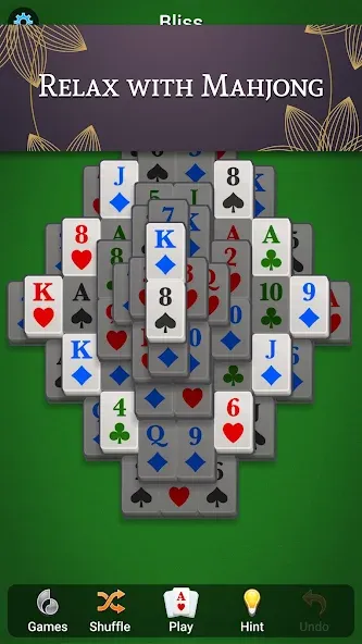 Mahjong Solitaire [МОД: Меню, Бесконечные монеты и Открытые уровни] Screenshot 1