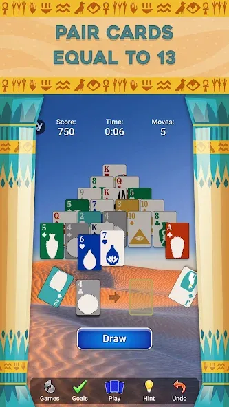 Pyramid Solitaire - Card Games (Пирамида Солитер) [МОД: Меню, Бесконечные монеты и Открытые уровни] Screenshot 2