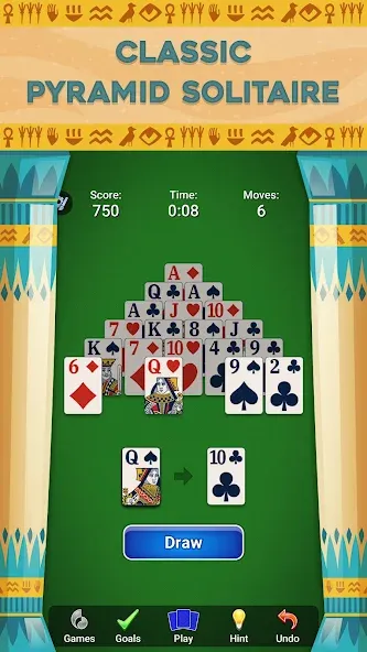 Pyramid Solitaire - Card Games (Пирамида Солитер) [МОД: Меню, Бесконечные монеты и Открытые уровни] Screenshot 3