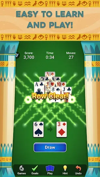 Pyramid Solitaire - Card Games (Пирамида Солитер) [МОД: Меню, Бесконечные монеты и Открытые уровни] Screenshot 4