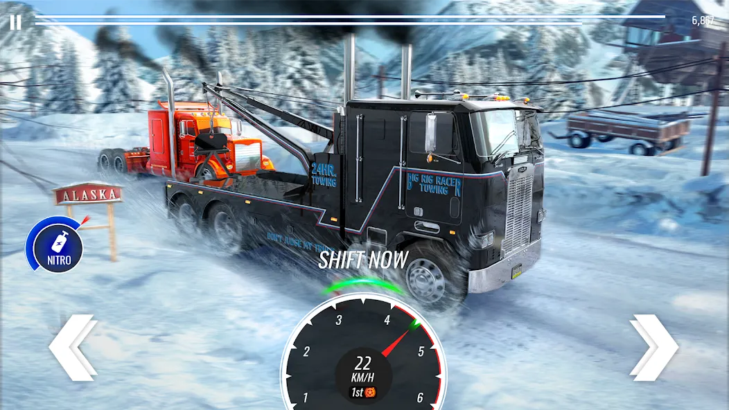 Big Rig Racing: Drag racing (Биг Риг Рейсинг) [МОД: Бесконечные деньги, Монеты и Мега MOD] Screenshot 2