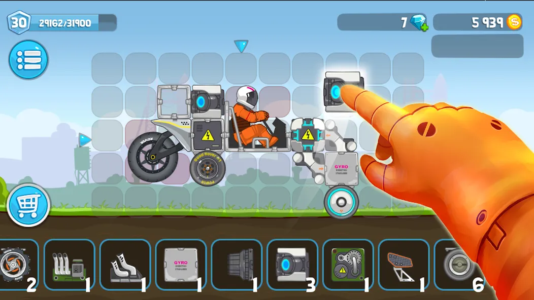 Rovercraft:Race Your Space Car (Роверкрафт) [МОД: Много монет, Открытые уровни и Мега MOD] Screenshot 2