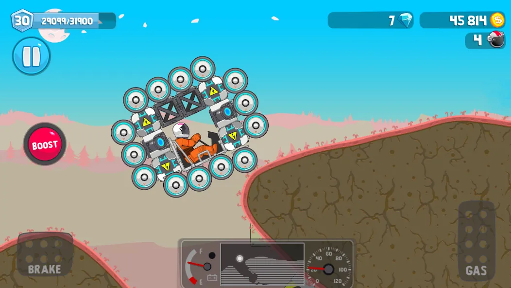 Rovercraft:Race Your Space Car (Роверкрафт) [МОД: Много монет, Открытые уровни и Мега MOD] Screenshot 5