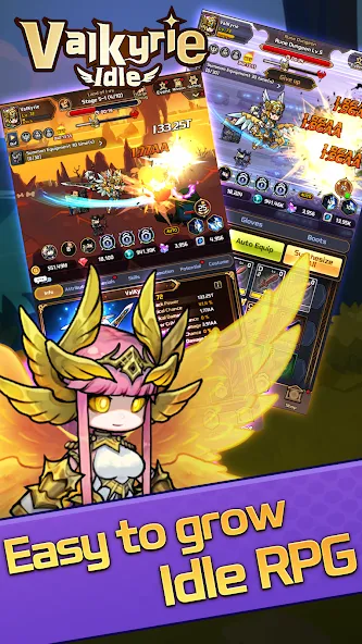 Valkyrie Idle [МОД: Деньги, Монеты и Меню MOD] Screenshot 4