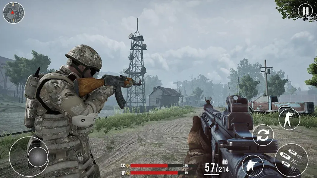 Modern Commando Warfare Combat [МОД: Много монет, Открытые уровни и Мега MOD] Screenshot 2