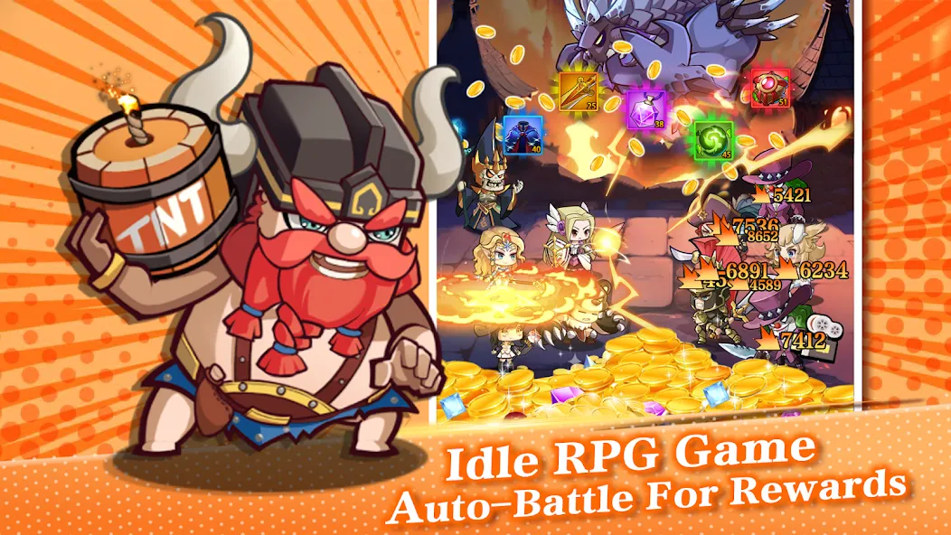 Mythic Summon: Idle RPG (Мифическое Призывание) [МОД: Деньги, Монеты и Меню MOD] Screenshot 3