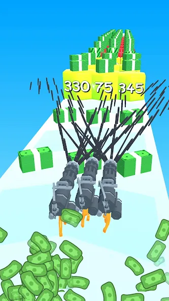 Gun Head Run (Ган Хэд Ран) [МОД: Бесконечные деньги, Монеты и Мега MOD] Screenshot 2