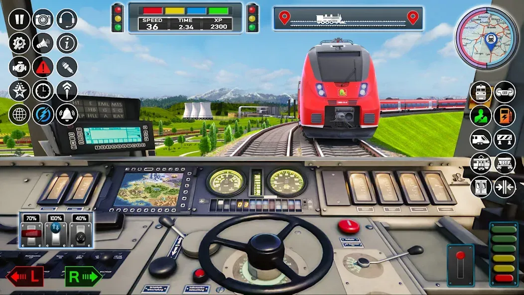 City Train Game 3d Train games [МОД: Много монет, Открытые уровни и Мега MOD] Screenshot 1