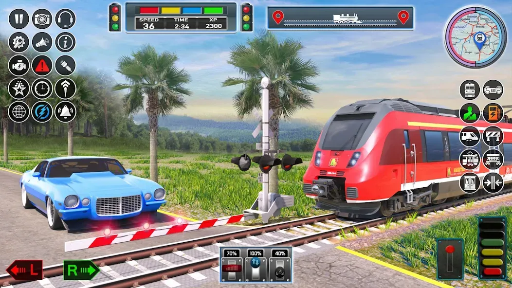 City Train Game 3d Train games [МОД: Много монет, Открытые уровни и Мега MOD] Screenshot 4