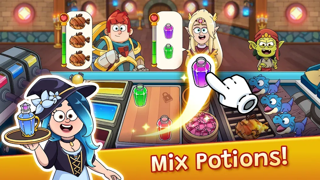 Potion Punch 2: Cooking Quest (Пошен Панч 2) [МОД: Меню, Бесконечные монеты и Открытые уровни] Screenshot 1