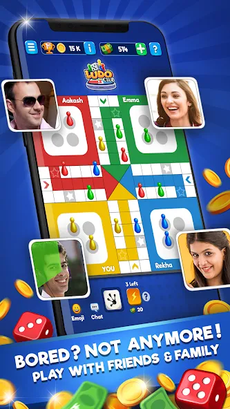 Ludo Club - Fun Dice Game (Лудо Клуб) [МОД: Много монет, Открытые уровни и Мега MOD] Screenshot 2
