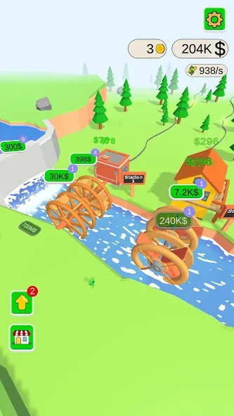 Water Power (Уотер Пауэр) [МОД: Много денег, Монет и Все открыто] Screenshot 3