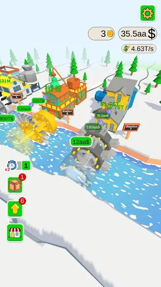 Water Power (Уотер Пауэр) [МОД: Много денег, Монет и Все открыто] Screenshot 4