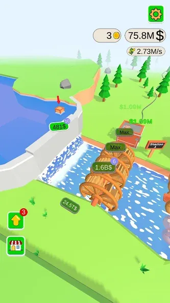 Water Power (Уотер Пауэр) [МОД: Много денег, Монет и Все открыто] Screenshot 5