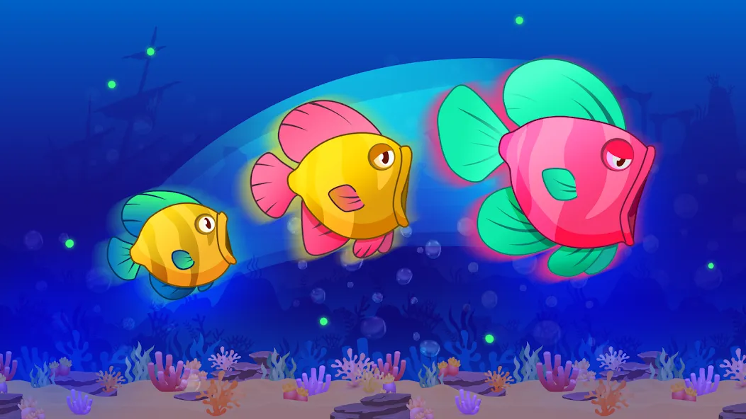 Eat Fish.IO : Fish Battle [МОД: Много монет, Открытые уровни и Мега MOD] Screenshot 2