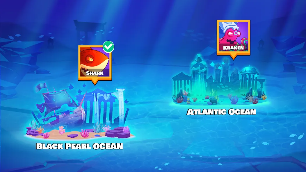 Eat Fish.IO : Fish Battle [МОД: Много монет, Открытые уровни и Мега MOD] Screenshot 5